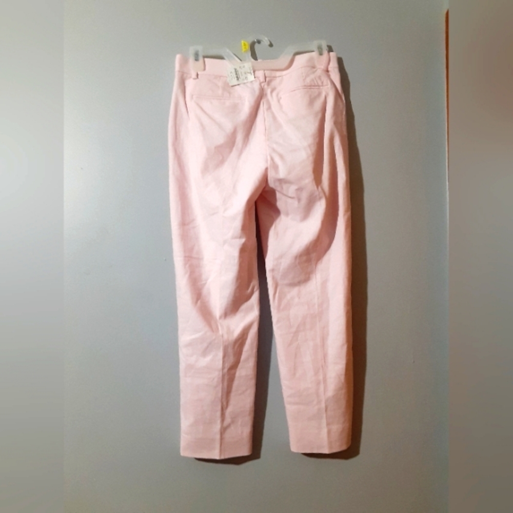 J. Crew NWT Light Pink Pants Cropped Women's Size 2Petite Beach Preppy Coastle - Picture 3 of 5
